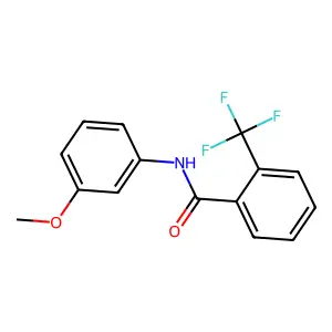 Benzamide, N-(3-methoxyphenyl)-2-(trifluoromethyl)- structure