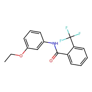 Benzamide, N-(3-ethoxyphenyl)-2-(trifluoromethyl)- structure