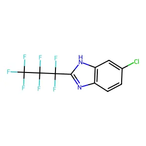 6-Chloro-2-(1,1,2,2,3,3,3-heptafluoropropyl)-1H-benzimidazole structure