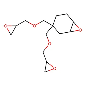3,3-Bis(oxiran-2-ylmethoxymethyl)-7-oxabicyclo[4.1.0]heptane structure