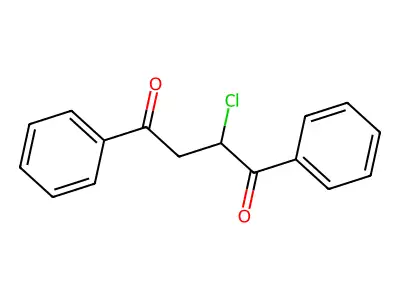 1,2-Dibenzoyl-1-chloroethane structure