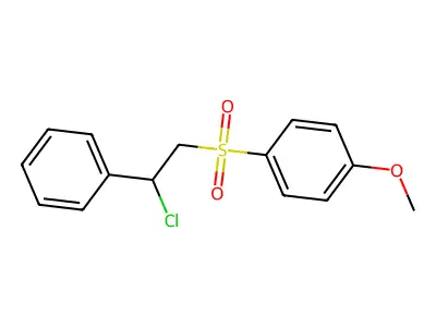 Benzene, 1-[(2-chloro-2-phenylethyl)sulfonyl]-4-methoxy- structure