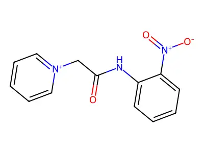 1-[(2-Nitro-phenylcarbamoyl)-methyl]-pyridinium structure