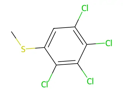 2,3,4,5-Tetrachlorothioanisole structure