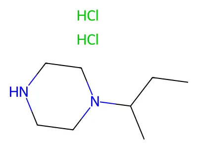 1-sec-Butyl-piperazine dihydrochloride structure
