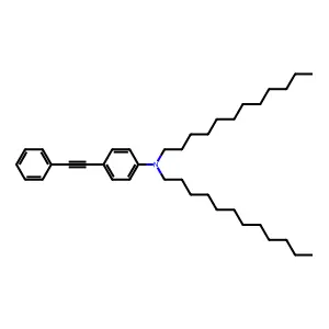 N,N-二十二烷基-4-(苯乙炔基)苯胺 structure