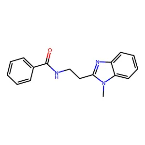N-[2-(1-methylbenzimidazol-2-yl)ethyl]benzamide structure