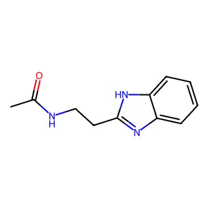 N-(2-(1H-benzimidazol-2-yl)ethyl)acetamide structure