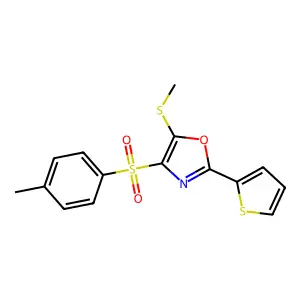 4-[(4-Methylphenyl)sulfonyl]-5-methylthio-2-(2-thienyl)-1,3-oxazole structure