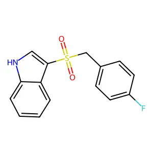 3-(4-Fluorobenzylsulfonyl)indole structure