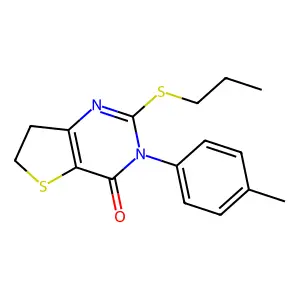 3-(4-Methylphenyl)-2-propylsulfanyl-6,7-dihydrothieno[3,2-d]pyrimidin-4-one structure