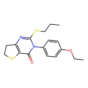 3-(4-ethoxyphenyl)-2-(propylthio)-6,7-dihydrothieno[3,2-d]pyrimidin-4(3H)-one structure