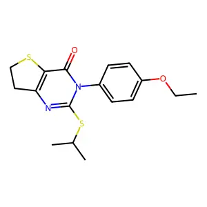 3-(4-ethoxyphenyl)-2-(isopropylthio)-6,7-dihydrothieno[3,2-d]pyrimidin-4(3H)-one structure