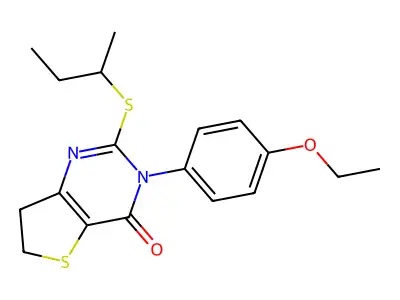 2-(sec-butylthio)-3-(4-ethoxyphenyl)-6,7-dihydrothieno[3,2-d]pyrimidin-4(3H)-one structure