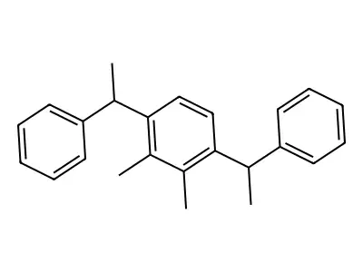 3,6-Bis(1-phenylethyl)-o-xylene structure