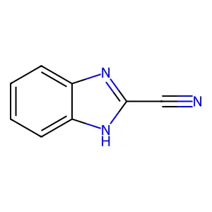1H-benzimidazole-2-carbonitrile structure
