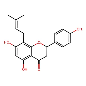 8-异戊烯基柚皮素 structure