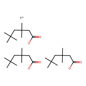 新癸酸钇(3+)盐(3:1) structure