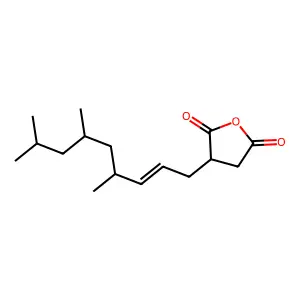 Dihydro-3-(4,6,8-trimethyl-2-nonen-1-yl)-2,5-furandione structure