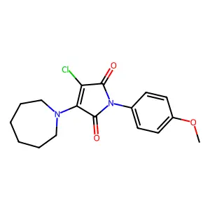 3-(Azepan-1-yl)-4-chloro-1-(4-methoxyphenyl)pyrrole-2,5-dione structure
