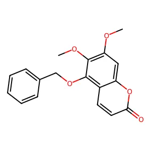 5-Benzyloxy-6,7-dimethoxycoumarin structure
