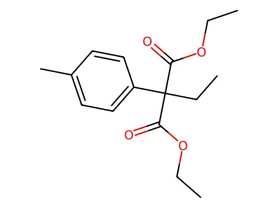 Diethyl 2-ethyl-2-(p-tolyl)malonate structure