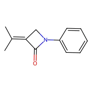 3-(1-Methylethylidene)-1-phenyl-2-azetidinone structure