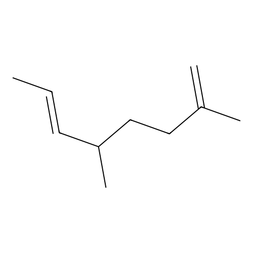 (E)-2,5-Dimethyl-1,6-octadiene structure