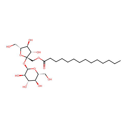 Sucrose, 1-myristate structure