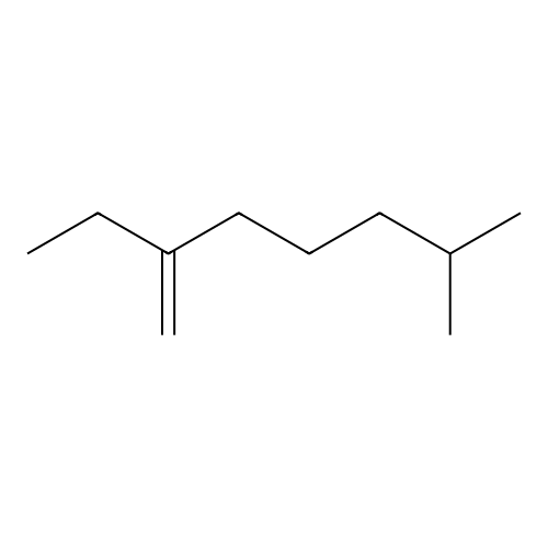 2-Methyl, 6-methylene octane structure