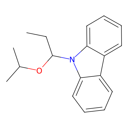 9-(1-isopropoxypropyl)-9H-carbazole structure