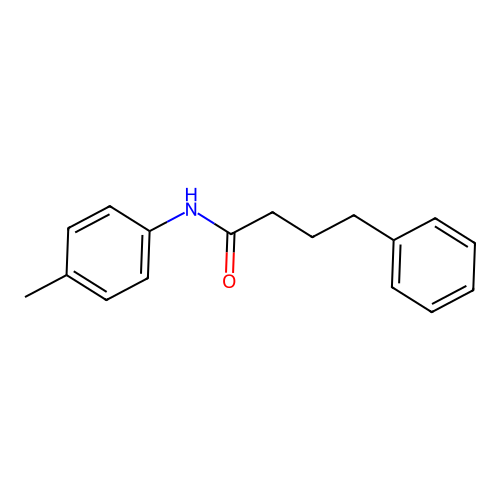 N-(4-methylphenyl)-4-phenylbutanamide structure