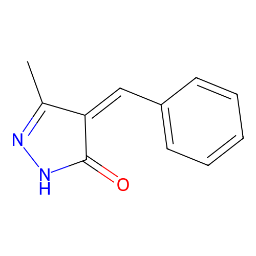 (4Z)-4-Benzylidene-5-methyl-2,4-dihydro-3H-pyrazol-3-one structure