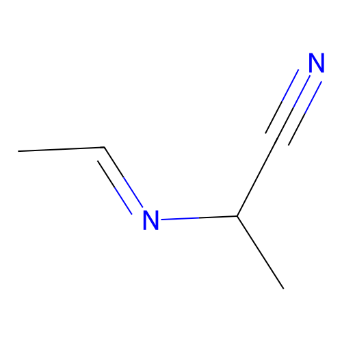 2-Ethylideneamino-propionitrile structure