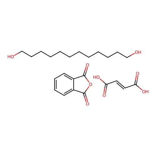 2-benzofuran-1,3-dione;(E)-but-2-enedioic acid;dodecane-1,12-diol structure