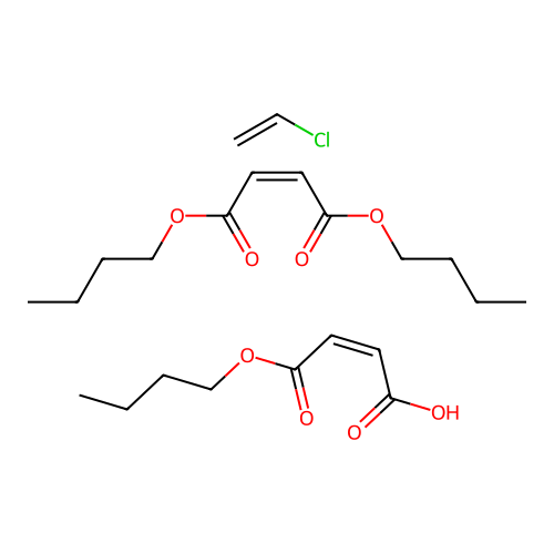 (Z)-4-butoxy-4-oxobut-2-enoic acid;chloroethene;dibutyl (Z)-but-2-enedioate structure