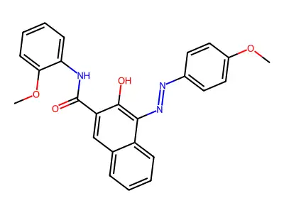 3-Hydroxy-N-(2-methoxyphenyl)-4-((4-methoxyphenyl)diazenyl)-2-naphthamide structure