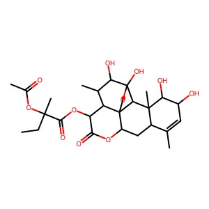 Glaucarubine-2'-acetate structure