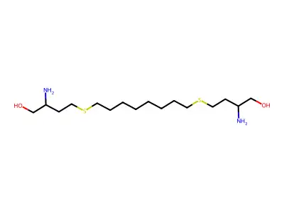 1-Butanol, 4,4'-(1,8-octanediylbis(thio))bis(2-amino- structure