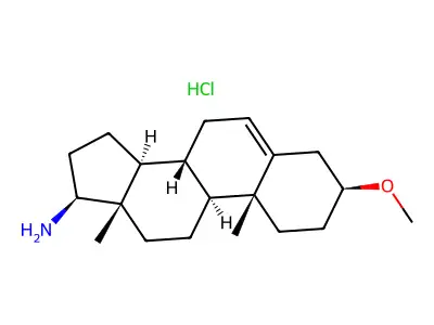 17beta-Amino-3beta-methoxy-5-androstene structure