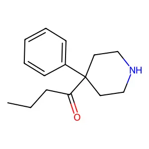 1-(4-Phenylpiperidin-4-yl)butan-1-one structure