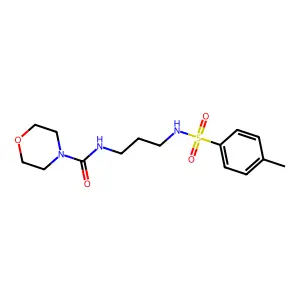 N-[3-[(4-methylphenyl)sulfonylamino]propyl]morpholine-4-carboxamide structure