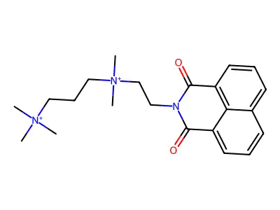 2-(2-(Dimethyl(3-(trimethyl-lambda(5)-azanyl)propyl)-lambda(5)-azanyl)ethyl)-1H-benzo(de)isoquinoline-1,3(2H)-dione structure