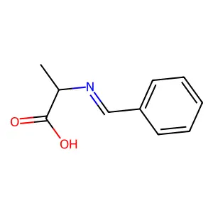 (E)-2-(苄亚氨基)丙酸 structure