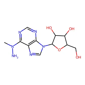 2-[6-[Amino(methyl)amino]purin-9-yl]-5-(hydroxymethyl)oxolane-3,4-diol structure