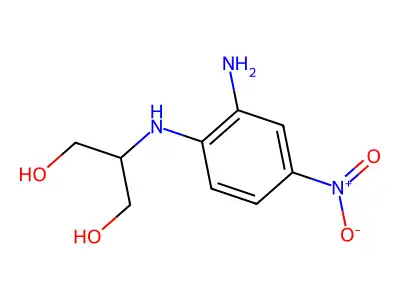 1,3-Propanediol, 2-[(2-amino-4-nitrophenyl)amino]- structure