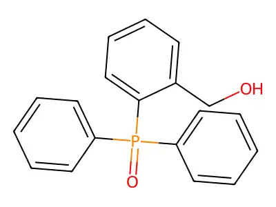 Benzenemethanol, 2-(diphenylphosphinyl)- structure