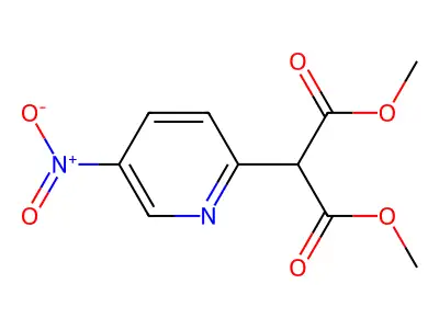 Dimethyl 2-(5-nitropyridin-2-yl)malonate structure