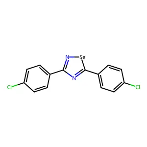 3,5-Bis(4-chlorophenyl)-1,2,4-selenadiazole structure