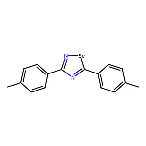 3,5-Bis(4-methylphenyl)-1,2,4-selenadiazole structure